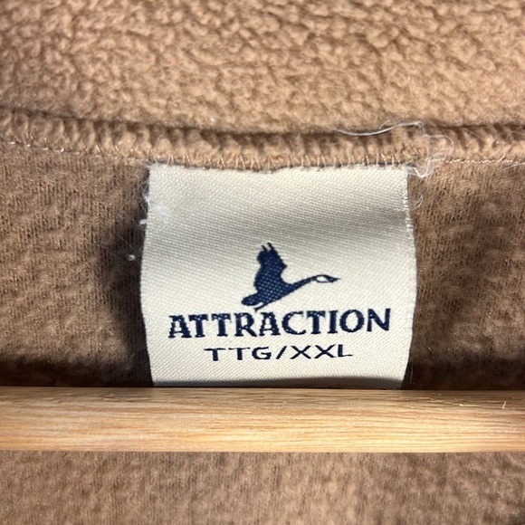 Attraction Fleece Embroidered Leaves Fall Button Up Light Jacket - Picture 5 of 8